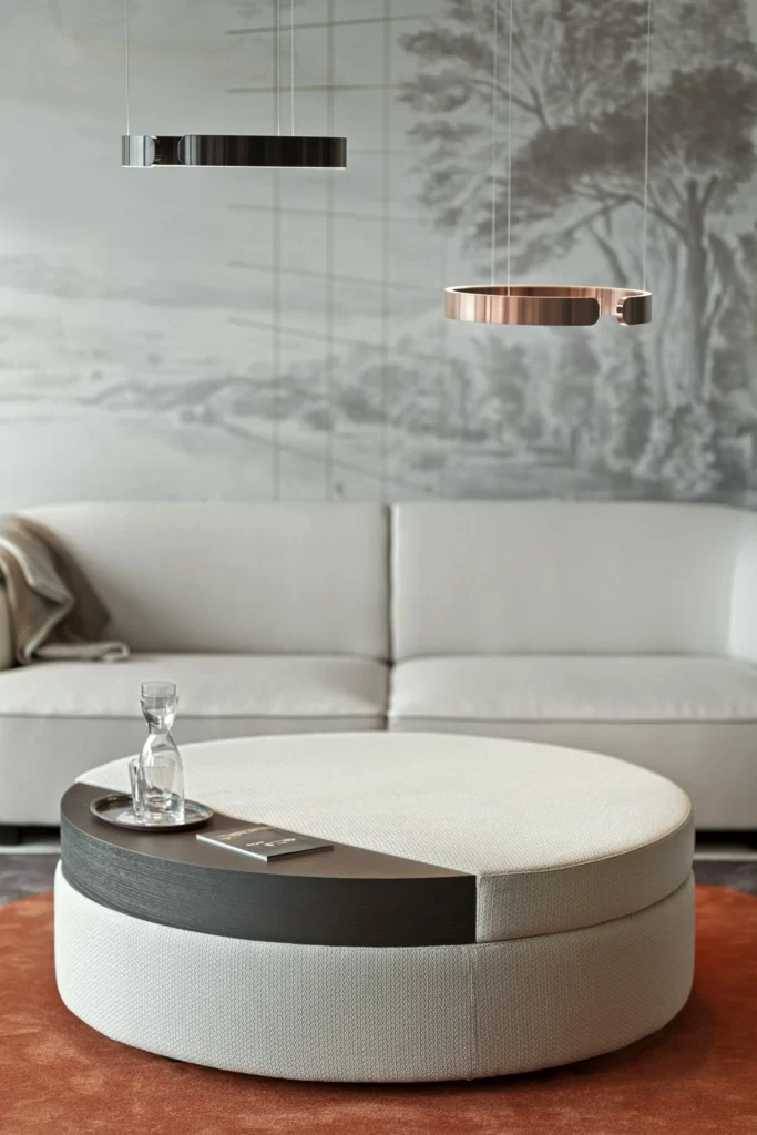 TWILL POUF 120